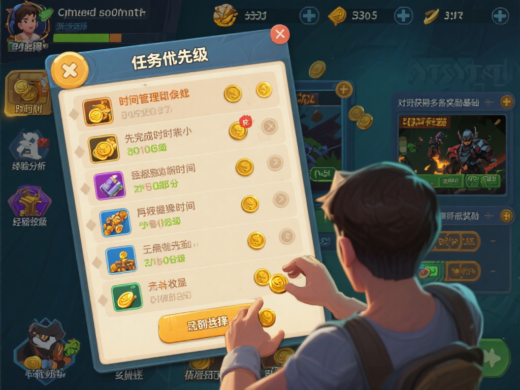 如何高效完成PG赏金女王每日任务赚取最多奖励 任务优先级:时间管理是关键
对于玩家而言,时间有